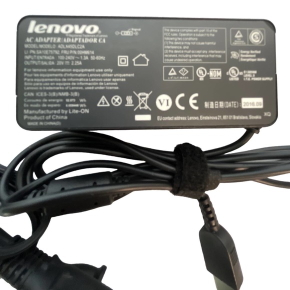 Genuine Lenovo ThinkPad 45W ADLX45DLC2A 20V 2.25A AC Power Adapter - Picture 2 of 6